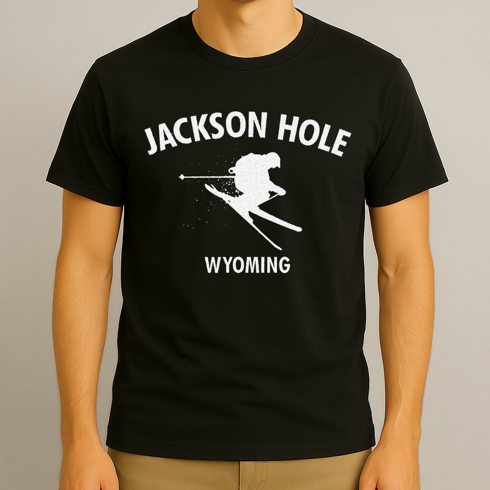 Jackson Hole Wyoming Skiing T-Shirt