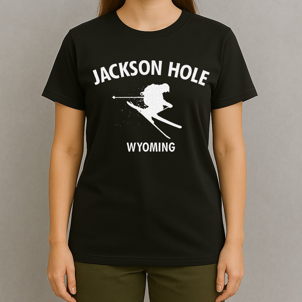 Jackson Hole Wyoming Skiing T-Shirt