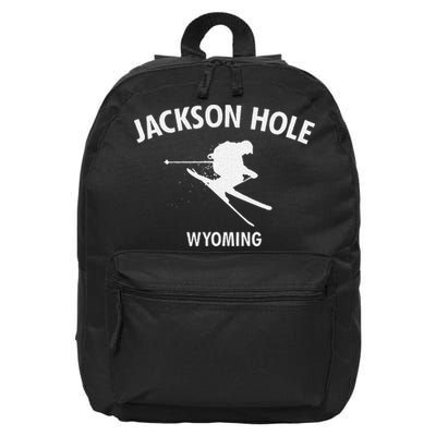 Jackson Hole Wyoming Skiing 16 in Basic Backpack
