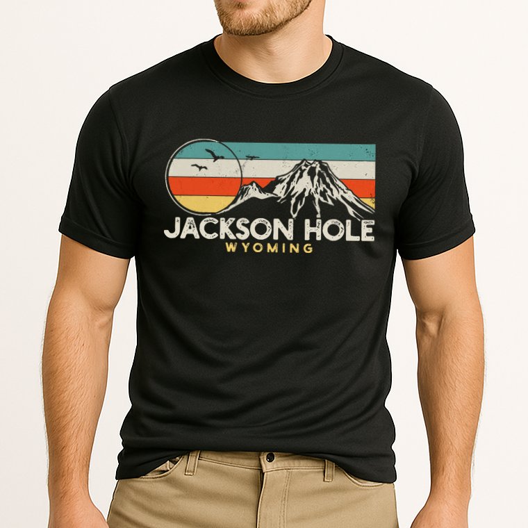 Jackson Hole Wyoming Travel Cooling Performance Crew T-Shirt