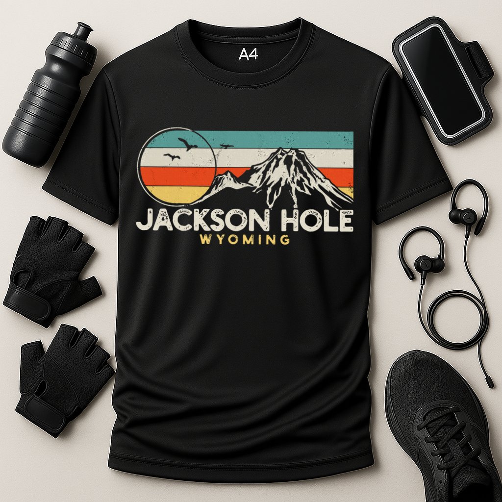 Jackson Hole Wyoming Travel Cooling Performance Crew T-Shirt