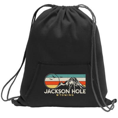 Jackson Hole Wyoming Travel Sweatshirt Cinch Pack Bag