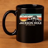 Jackson Hole Wyoming Travel 11oz C Handle Ceramic Mug