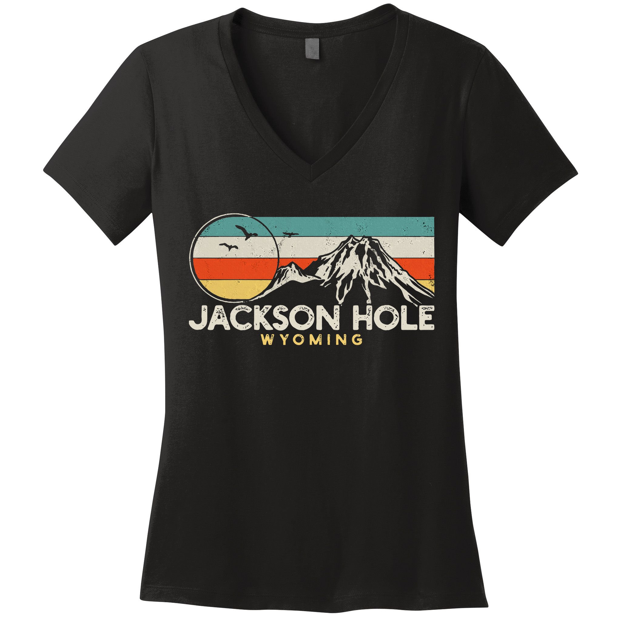 Jackson Hole Wyoming Travel Women's V-Neck T-Shirt