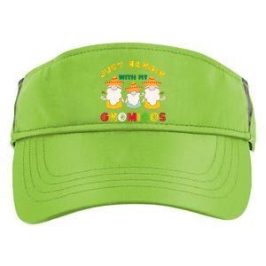 Just Hanging With My Gnomigos Mexican Pride Cinco De Mayo Adult Drive Performance Visor