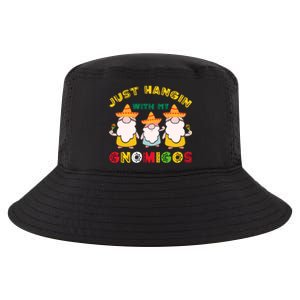 Just Hanging With My Gnomigos Mexican Pride Cinco De Mayo Cool Comfort Performance Bucket Hat