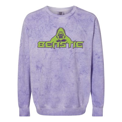 Jeff H.A.R.D.Y Wearing Beastie Gorilla Colorblast Crewneck Sweatshirt