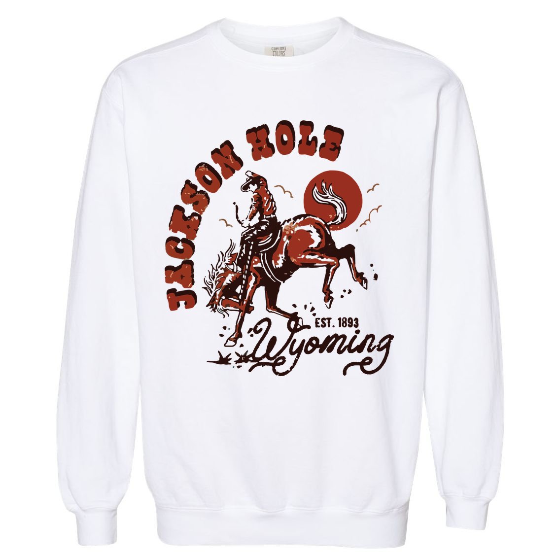 Jackson Hole Wyoming Garment-Dyed Sweatshirt