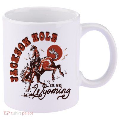 Jackson Hole Wyoming 11oz C Handle Ceramic Mug