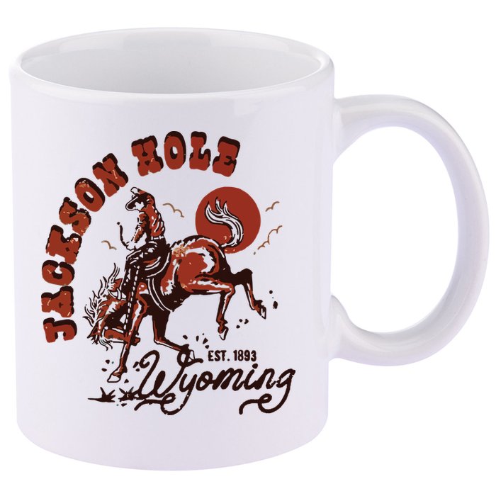 Jackson Hole Wyoming 11oz C Handle Ceramic Mug