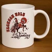 Jackson Hole Wyoming 11oz C Handle Ceramic Mug