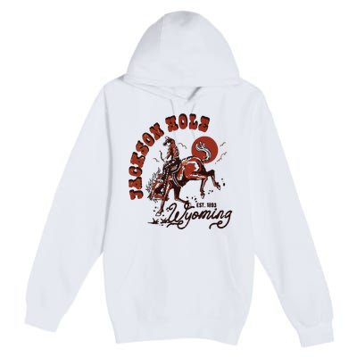 Jackson Hole Wyoming Premium Pullover Hoodie