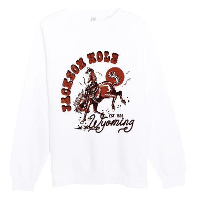 Jackson Hole Wyoming Premium Crewneck Sweatshirt