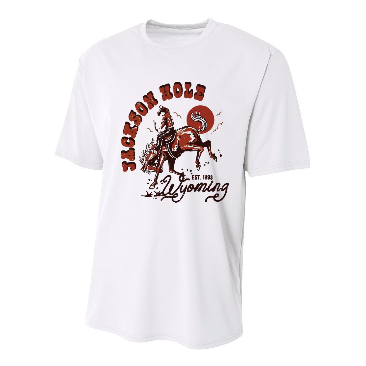 Jackson Hole Wyoming Youth Performance Sprint T-Shirt