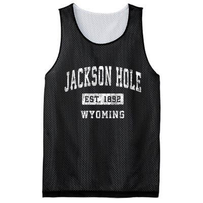 Jackson Hole Wyoming Wy Vintage Established Sports Mesh Reversible Basketball Jersey Tank