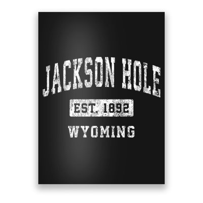 Jackson Hole Wyoming Wy Vintage Established Sports Poster