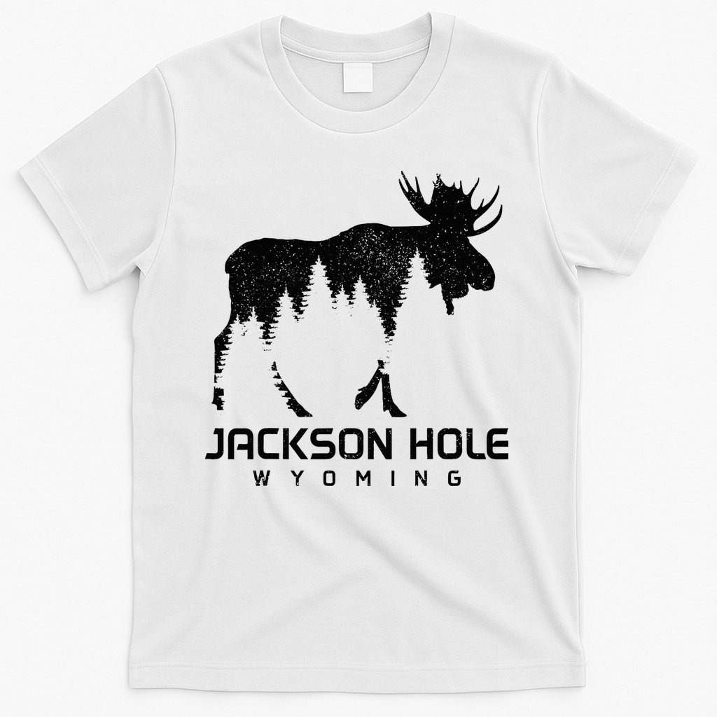 Jackson Hole Wyoming Vintage Moose Souvenir Pride T-Shirt