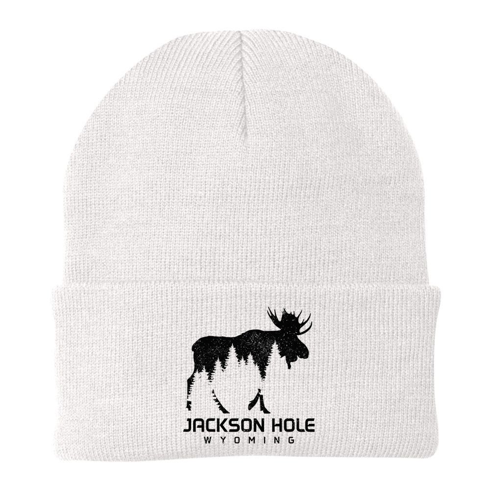 Jackson Hole Wyoming Vintage Moose Souvenir Pride Beanie