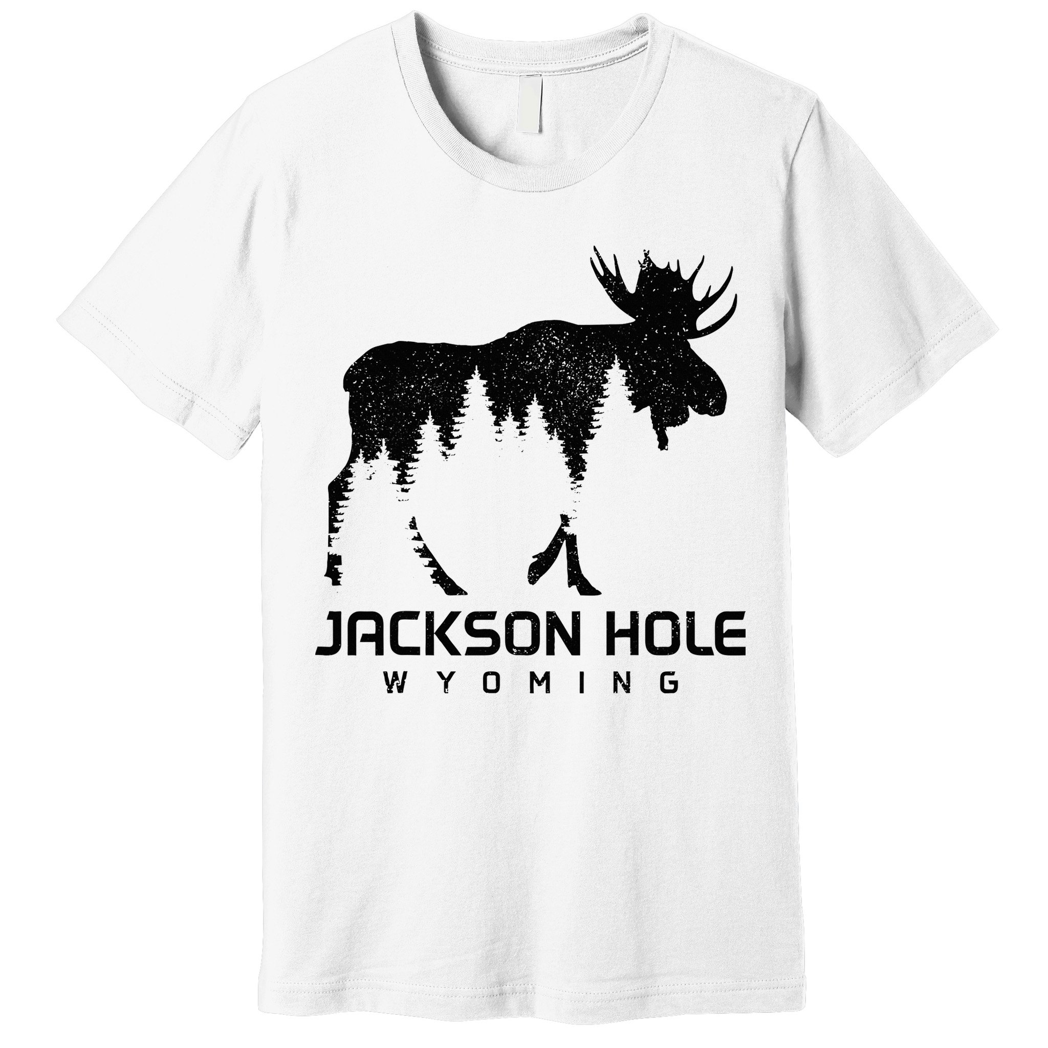 Jackson Hole Wyoming Vintage Moose Souvenir Pride Premium T-Shirt