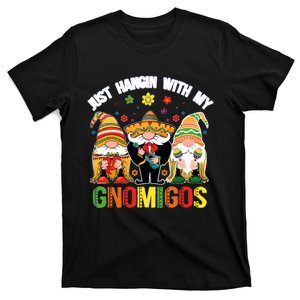 Just Hanging With My Gnomigos Mexican Gnomes Fiesta Happy Cinco De Mayo T-Shirt