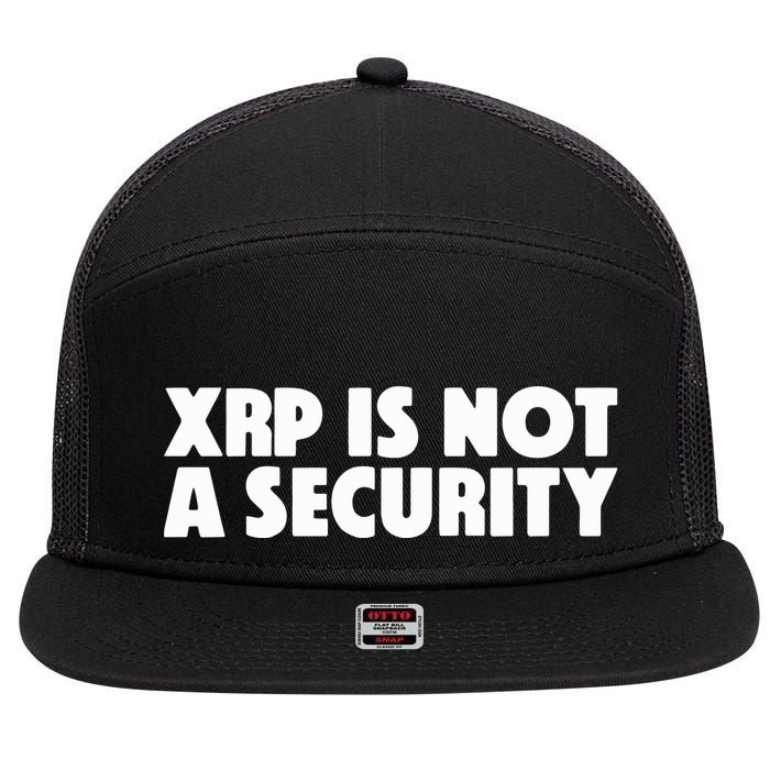 Jeremy Hogan Xrp Is Not A Security 7 Panel Mesh Trucker Snapback Hat