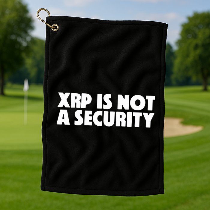 Jeremy Hogan Xrp Is Not A Security Golf Towel