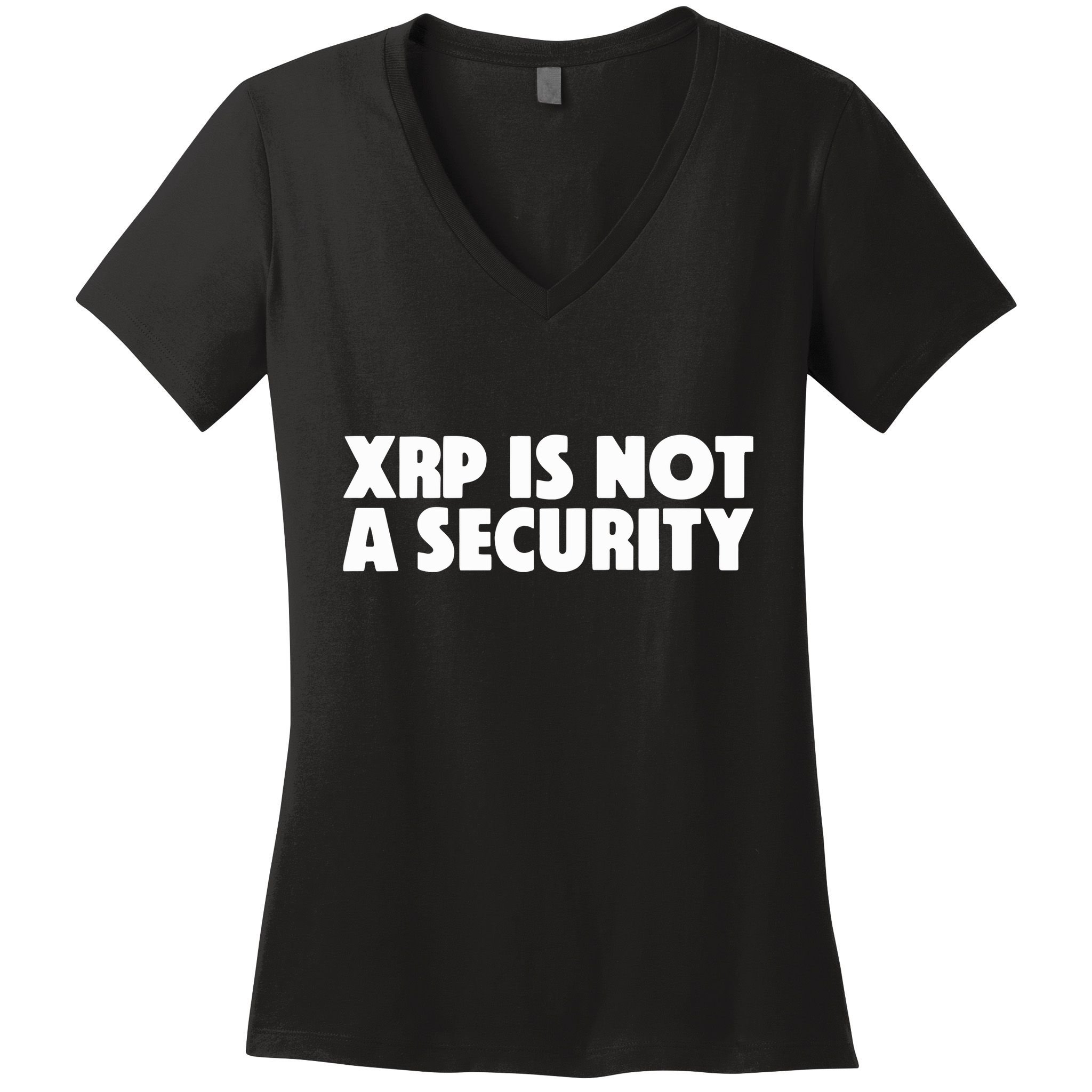 Jeremy Hogan Xrp Is Not A Security Women's V-Neck T-Shirt