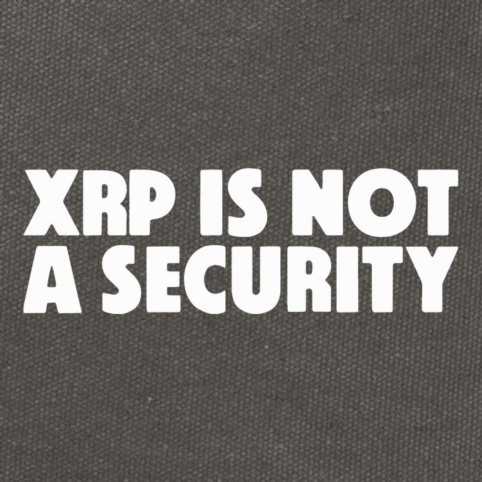 Jeremy Hogan Xrp Is Not A Security Cotton Canvas Backpack