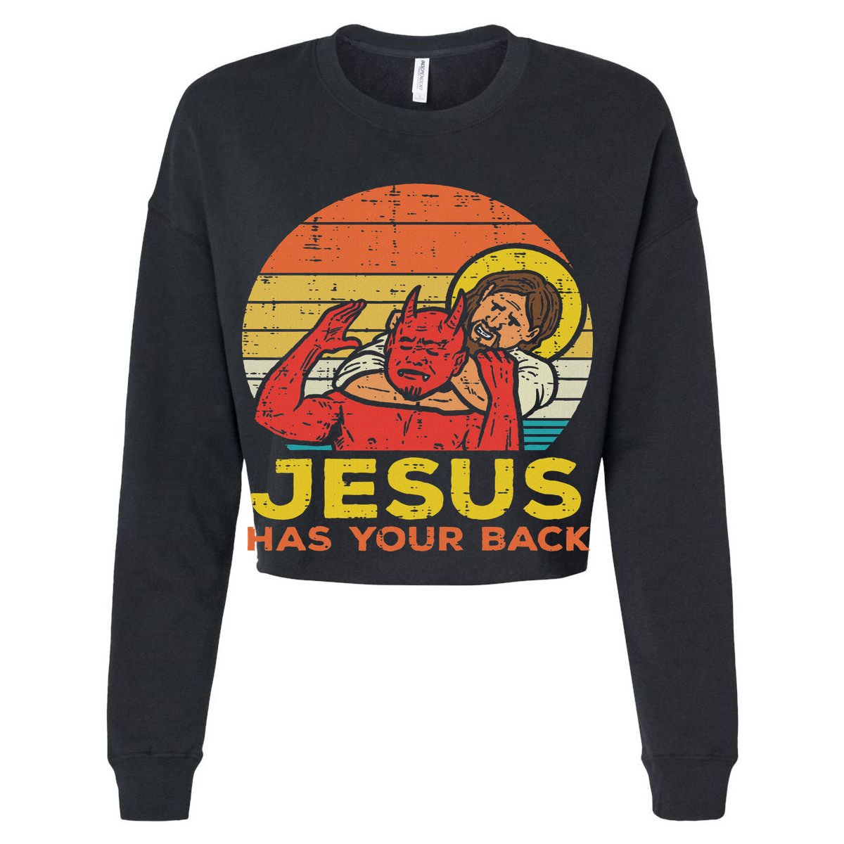 Jesus Has Your Back Jiu Jitsu Retro Christian Women Tall T-Shirt