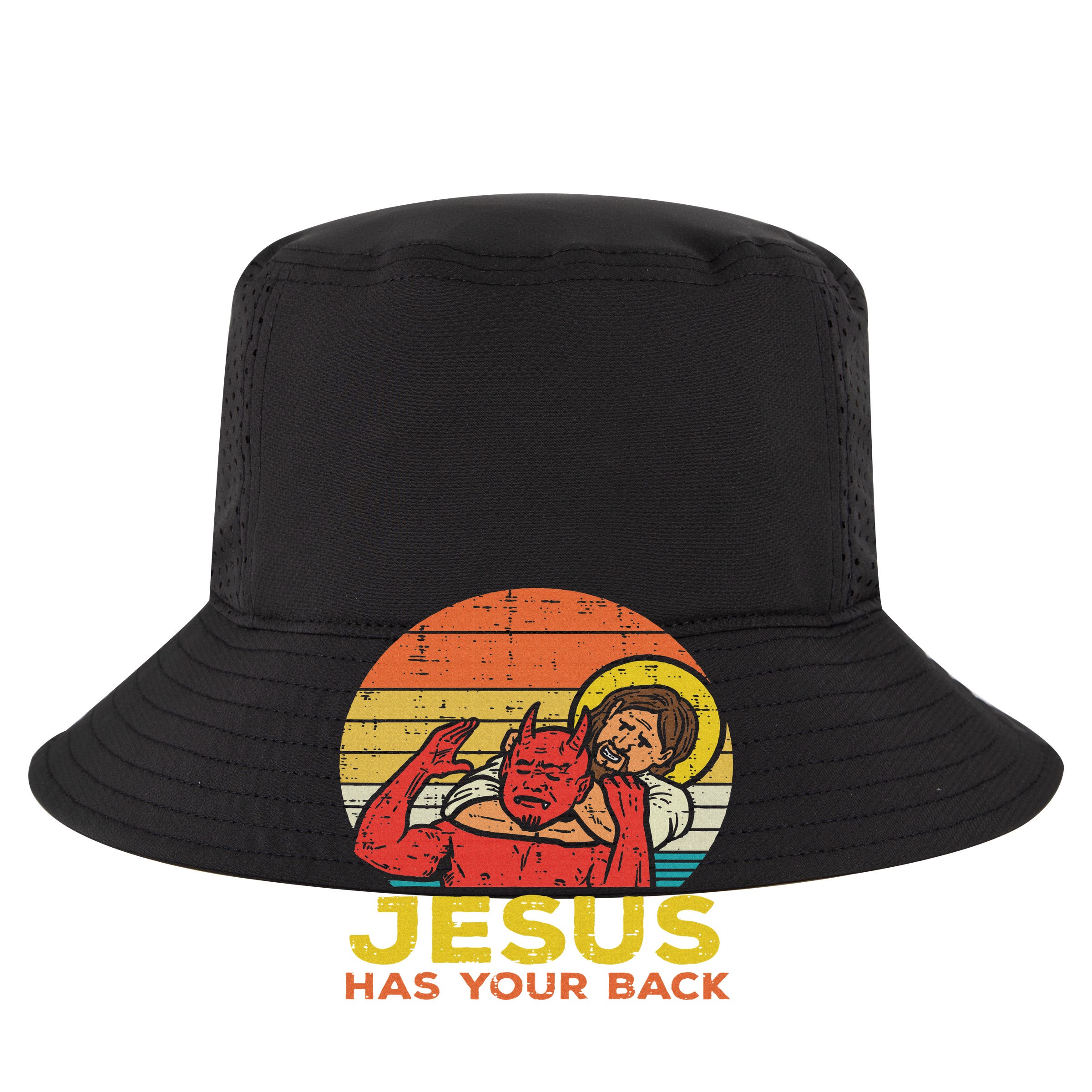 Jesus Has Your Back Jiu Jitsu Retro Christian Women Impact Tech Backpack
