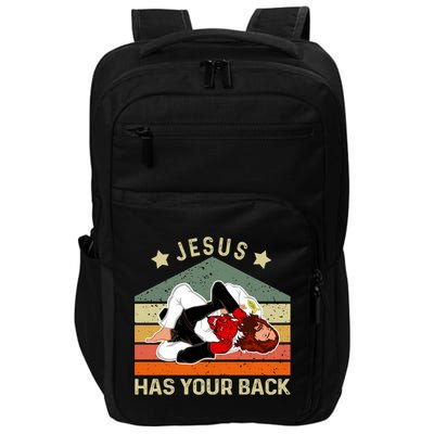 Jesus Has Your Back Brazilian Jiu Jitsu Jesus Impact Tech Backpack