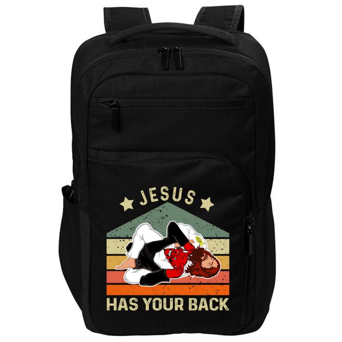 Jesus Has Your Back Brazilian Jiu Jitsu Jesus Impact Tech Backpack
