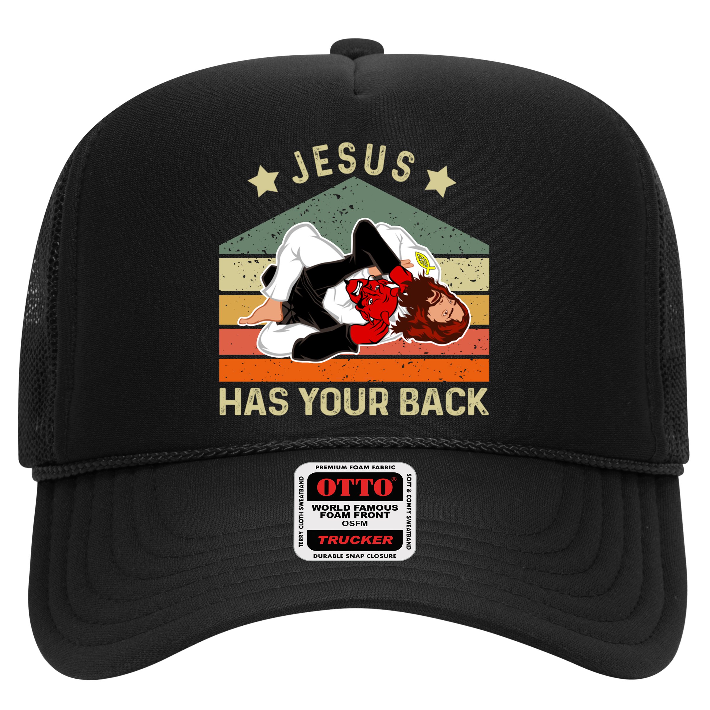 Jesus Has Your Back Brazilian Jiu Jitsu Jesus Hat