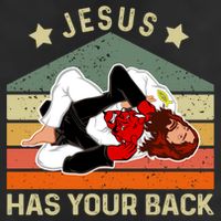 Jesus Has Your Back Brazilian Jiu Jitsu Jesus Hat