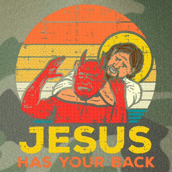 Jesus Has Your Back Jiu Jitsu Retro Christian Legacy Tie Dye Trucker Hat