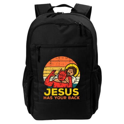 Jesus Has Your Back Jiu Jitsu Retro Christian Backpack