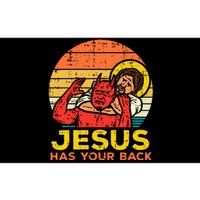 Jesus Has Your Back Jiu Jitsu Retro Christian Bumper Sticker