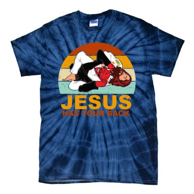 Jesus Has Your Back Fighting Devil Tie-Dye T-Shirt