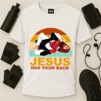 Jesus Has Your Back Fighting Devil Performance Shirt