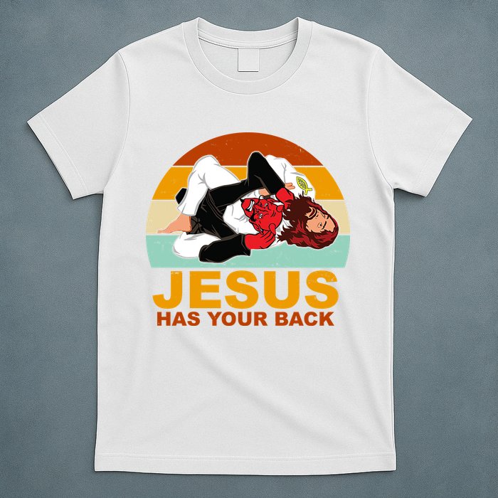 Jesus Has Your Back Fighting Devil T-Shirt