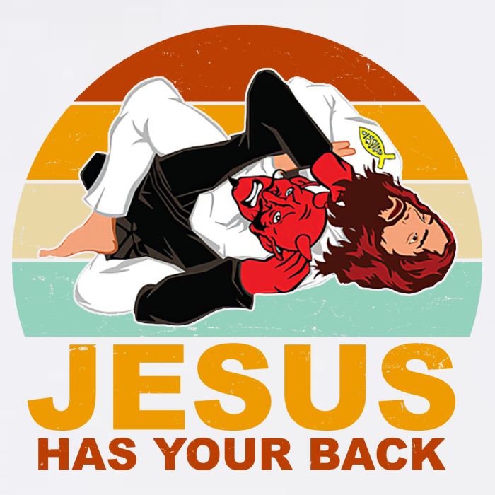 Jesus Has Your Back Fighting Devil T-Shirt