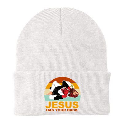 Jesus Has Your Back Fighting Devil Beanie