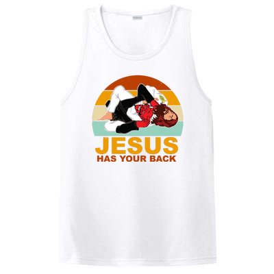 Jesus Has Your Back Fighting Devil PosiCharge Competitor Tank