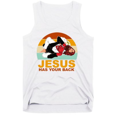 Jesus Has Your Back Fighting Devil Tank Top