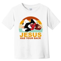 Jesus Has Your Back Fighting Devil Toddler T-Shirt