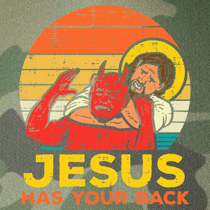 Jesus Has Your Back Jiu Jitsu Retro Christian Legacy Tie Dye Trucker Hat