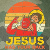Jesus Has Your Back Jiu Jitsu Retro Christian Legacy Tie Dye Trucker Hat