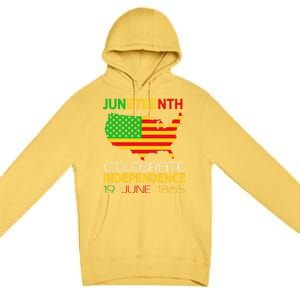 Juneteenth Independence 19 June 1865 Gift Premium Pullover Hoodie