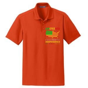 Juneteenth Independence 19 June 1865 Gift Dry Zone Grid Polo