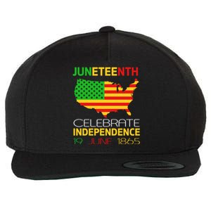 Juneteenth Independence 19 June 1865 Gift Wool Snapback Cap